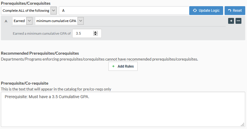 Image of cumulative gpa requirement