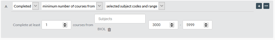 Image 2 of complete at least 1 course from subject range