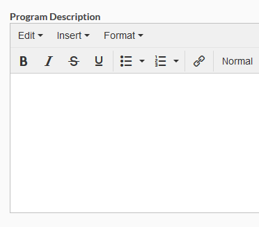 Image of program description text box