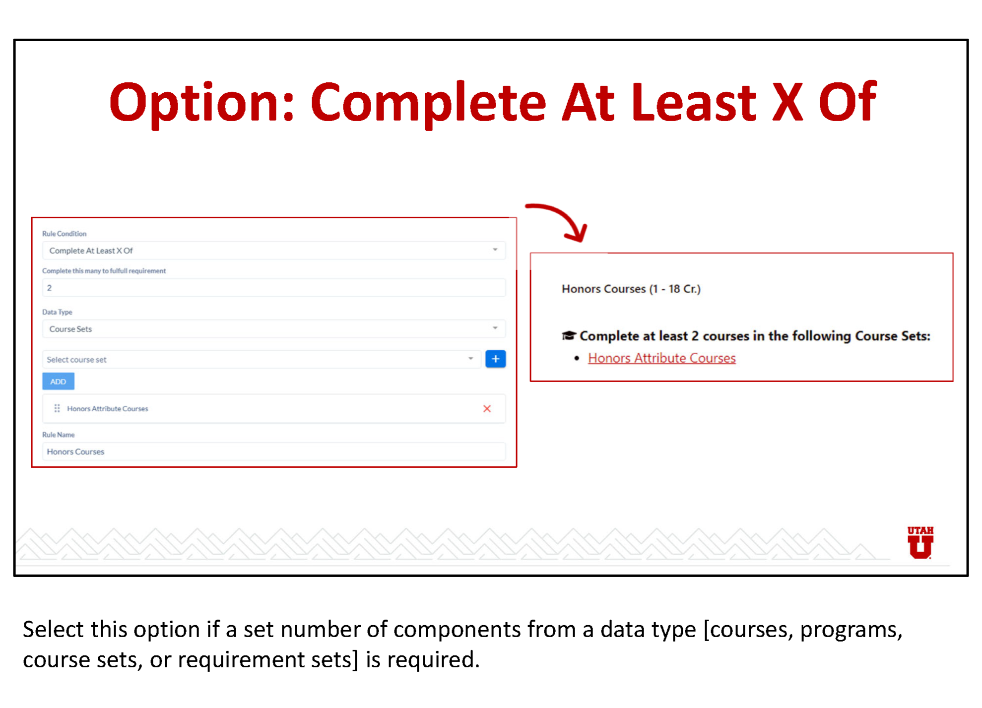 training documentation explaining how to add an emphasis to a program