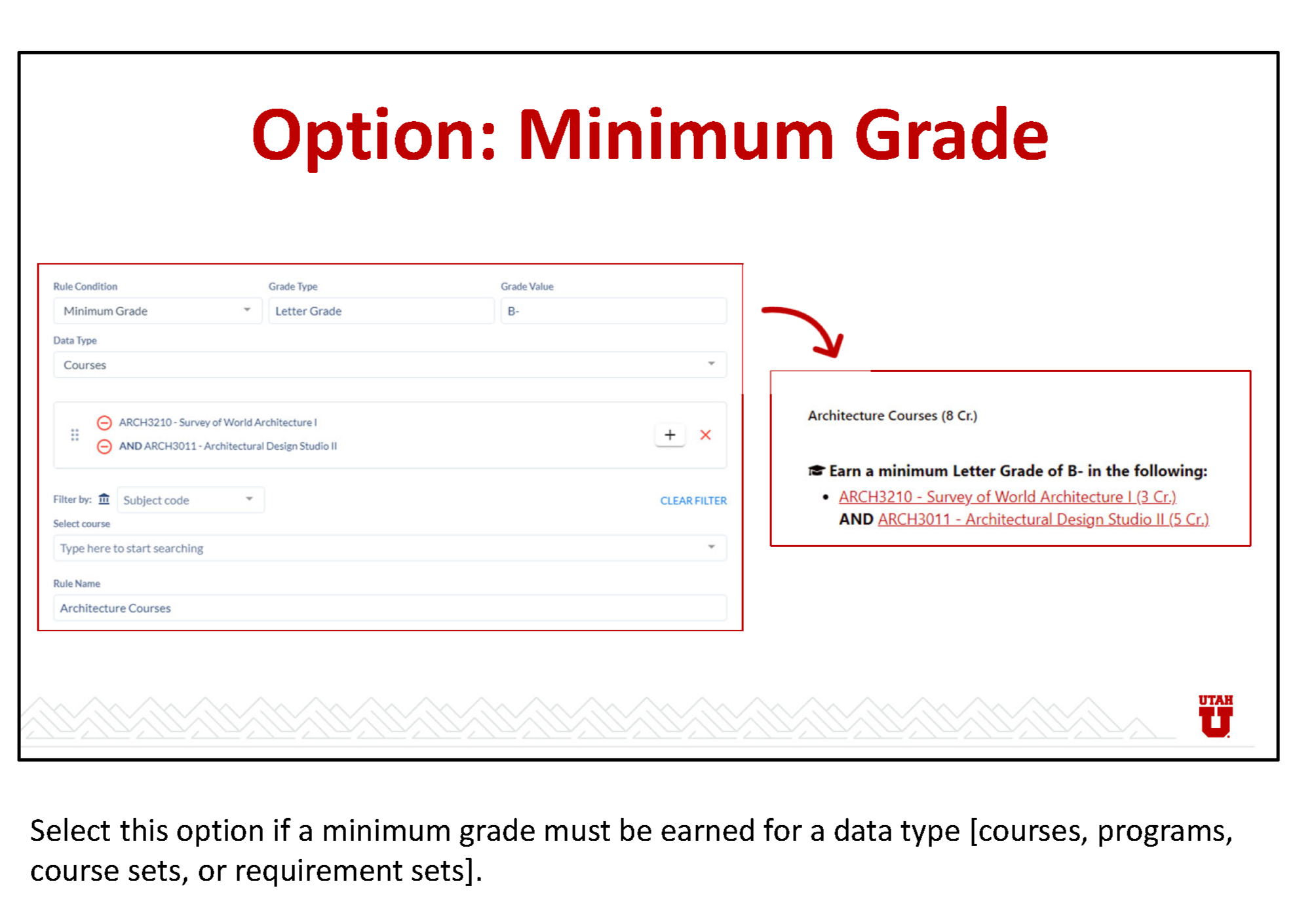 training documentation explaining how to add an emphasis to a program